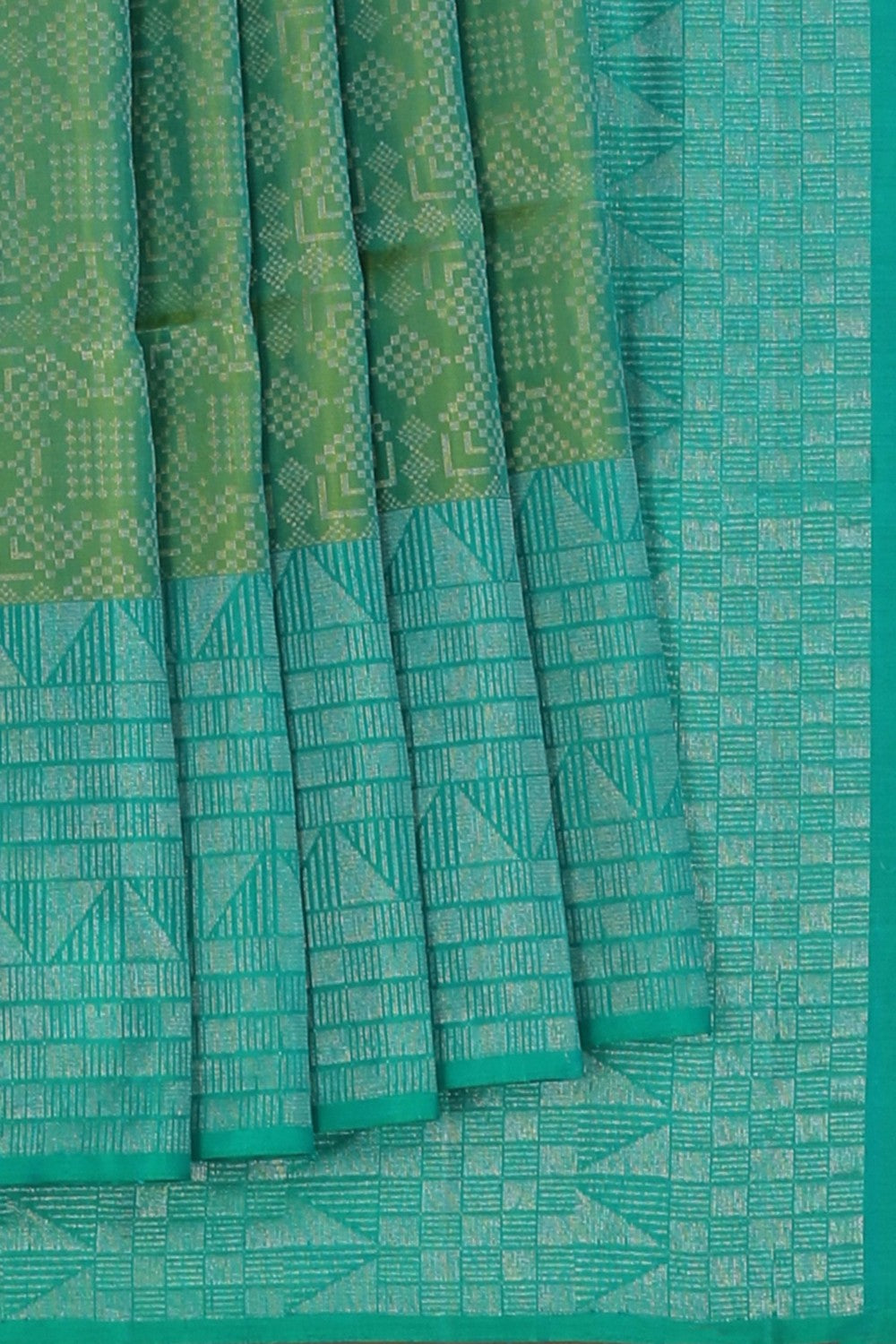 Image of Green South Silk Saree